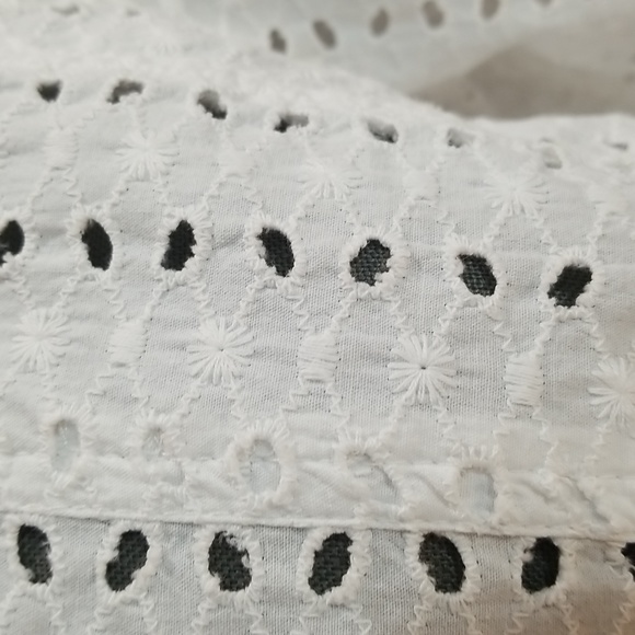 Allison Daley white eyelet jacket womens size 10  - 100% cotton - Picture 7 of 12
